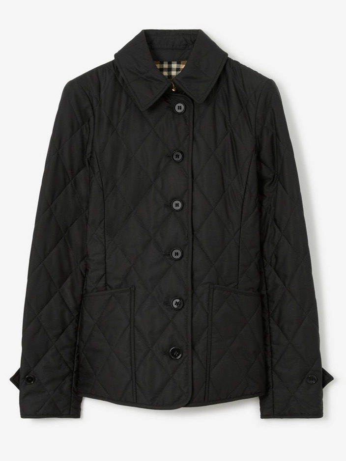 Burberry Quilted Thermoregulated Fernleigh Jacket In Black Nwot